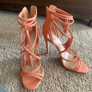ALDO coral heels